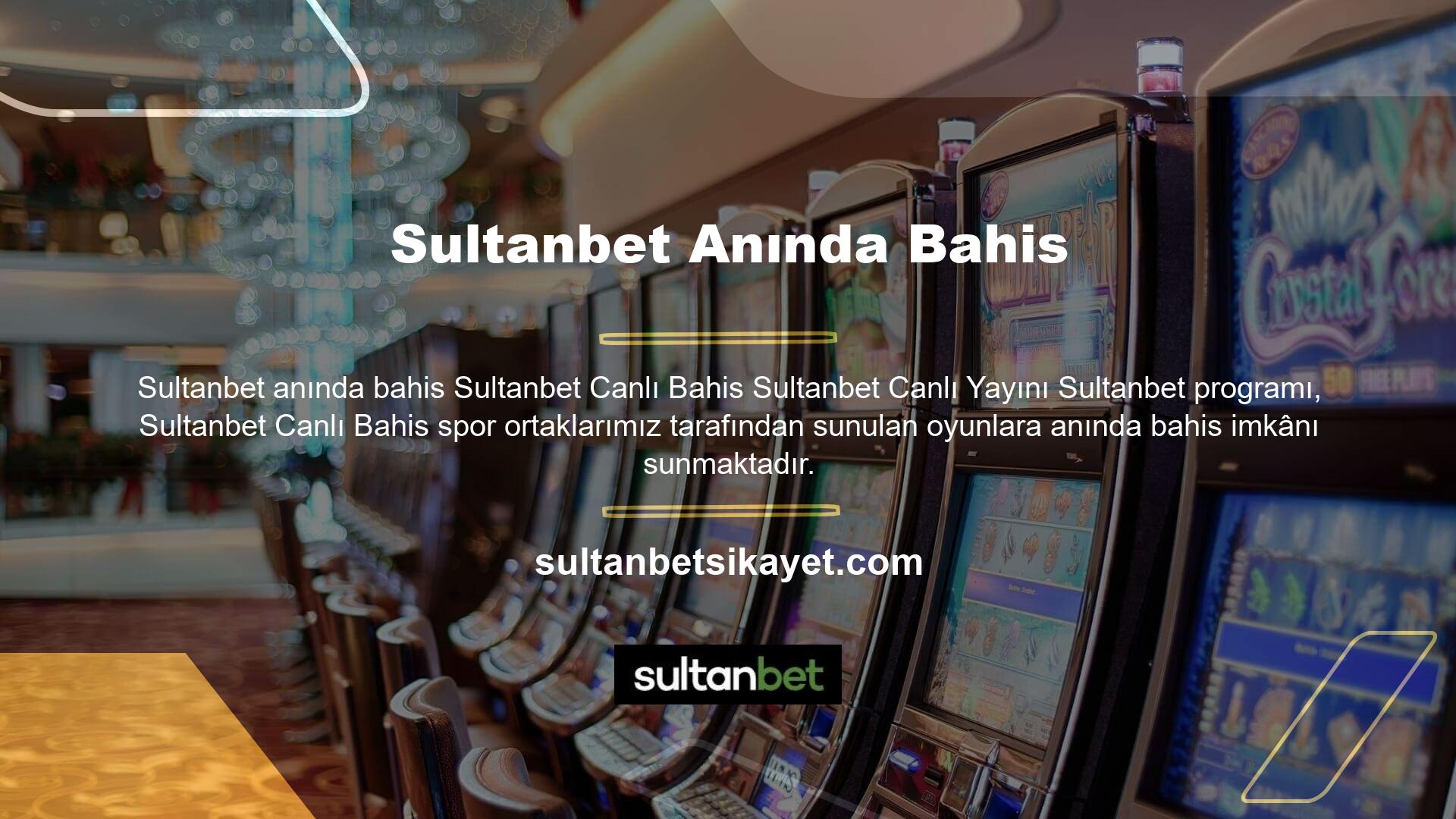 Bu uygulama kullanıcılara spor endüstrisi oyunlarının başlangıcında Sultanbet miktarlarını sağlar